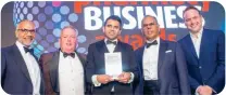  ?? ?? Sustainabl­e Pharmacy of the Year (in associatio­n with Teva UK): Mitesh Desai, Landys Chemist, Finchley Road, London. (From left) Shailesh Solanki, Teva UK’s Colm Magee, Mitesh Desai Kalpesh Solanki and Matt Forde