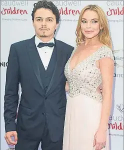  ?? ECAA/ZDS / GTRES ?? Lindsay Lohan i la seva parella, Egor Tarabasov, al juny