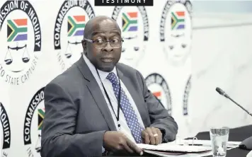  ??  ?? FORMER finance minister Nhlanhla Nene appeared again at the Zondo Commission to testify further on state capture, in Parktown, Johannesbu­rg. Nene said he had visited the Guptas six times when he was deputy finance minister between 2009 and 2014 and twice during his first stint as finance minister between 2014 and 2015. | SIMPHIWE MBOKAZI African News Agency (ANA).