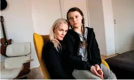  ??  ?? Greta Thunberg with her mother, opera singer Malena Ernman, in Stockholm. Photograph: Malin Hoelstad/SvD/TT/PA Media