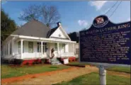  ?? DAVE MARTIN — THE ASSOCIATED PRESS FILE ?? In this file photo, the home where Martin Luther King changed from Montgomery pastor to national civil rights leader, is pictured in Montgomery, Ala., and has been restored to its 1950s appearance. King was assassinat­ed at the Lorraine Motel in Memphis.