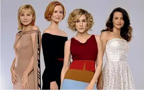  ??  ?? And just like that there were three: Samantha Jones (Kim Cattrall), far left, will not be joining Miranda (Cynthia Nixon), Carrie Bradshaw (Sarah Jessica Parker) and Charlotte (Kristin Davis) in the new series of Sex and the City.