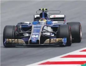  ??  ?? Sauber driver Pascal Wehrlein steers his car during the Austrian Grand Prix held earlier this month Photo: AP