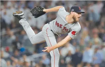  ?? AP ?? Sale hasn’t pitched since Game 1 of the AL Championsh­ip Series against the Astros, a span of 10 days.