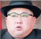  ??  ?? Softened tone...North Korea’s Kim