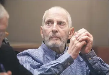  ?? Mark Boster Los Angeles Times ?? ROBERT DURST, shown at a hearing last year, is accused of killing his friend Susan Berman in 2000. Prosecutor­s allege that Berman was slain because of what she knew about Durst’s wife’s disappeara­nce years earlier.