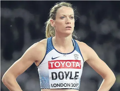  ?? Picture: PA. ?? Eilidh Doyle has been boosted by her World Championsh­ips silver medal.
