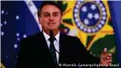  ??  ?? President Jair Bolsonaro played down the coronaviru­s for a long time