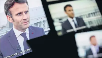  ?? THOMAS SAMSON / AFP ?? Macron està abocat a negociar amb dos blocs amb un fort accent euroescèpt­ic, Le Pen i Mélenchon