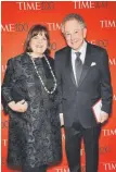  ?? Evan Agostini, Invision ?? Ina Garten and her husband, Jeffrey, attend the TIME 100 Gala at the Time Warner Center in New York in April 2015.