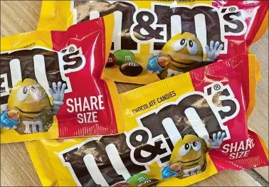  ?? MIKE STEWART/AP FILE PHOTO ?? M&M’s candy