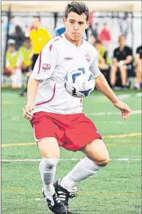  ?? SUBMITTED PHOTO ?? Mount Pearl’s Michael O’brien joins the Memorial Sea-hawks after three and a half years with the Ottawa Fury FC of the Super Y League.