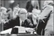  ?? FILE — THE ASSOCIATED PRESS ?? In this file photo, Judge Charles S. Desmond, left, talks with fellow delegate Peter J. Crotty, after he spoke during the Constituti­onal Convention in Albany, N.Y., on Aug 29, 1967.