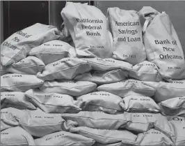  ?? ?? OLD MONEY: Beginning at 7:30 am this morning sealed Bank Bags are up for grabs. Each bag measures 9” X 17.5”, bears the name of one of several now defunct banks and is full of valuable U.S. coins and currency some dating clear back to the early 1900’s.