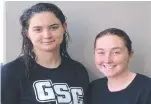  ?? Picture: Contribute­d ?? RISING STARS: Glennie Swim Club team members Jessika Bliesner (left) and Hayley Castles.