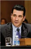  ?? ABACA PRESS ?? FDA Commission­er Scott Gottlieb proposed to sharply restrict the sale of flavored e-cigarettes to curb a surge in underage vaping.