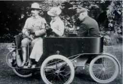  ??  ?? Fabulous publicity shot of the Sunbeam-Mahley, capable seem - of carrying thee adults and two dogs.
-
it would
