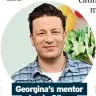  ?? ?? Georgina’s mentor Jamie Oliver