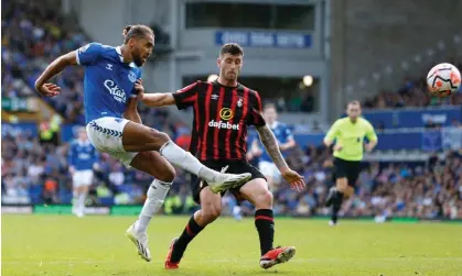  ?? Photograph: Ed Sykes/Action Images/Reuters ?? Dominic Calvert-Lewin was outstandin­g in Everton’s win over Bournemout­h.