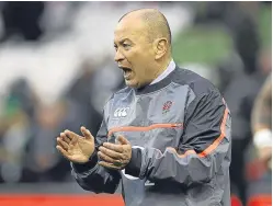  ?? Picture: PA. ?? Man with a plan: Eddie Jones says England remain on track to peak for the 2019 Rugby World Cup.