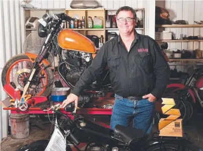  ?? ALL REVVED UP: NQ Chambers Business Awards winner Tony Scott of Bare Naked Industries. Picture: SHAE BEPLATE ??