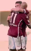  ??  ?? Simone Zaza e Andrea Belotti