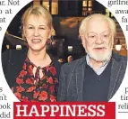  ??  ?? HAPPINESS Sir David with his wife Gill