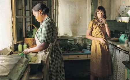  ??  ?? Mary J. Blige, left, and Carey Mulligan in Mudbound. Blige plays a Mississipp­i sharecropp­er whose son forms an unlikely friendship with Mulligan’s character’s son after the two young men return home from war.