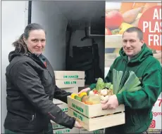  ??  ?? Catriona Currie and Graeme West are all set to deliver their new plastic-free business.