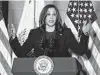 ?? Jay LaPrete / Associated Press ?? Kamala Harris assumed the powers of commander in chief for 85 minutes on Friday.
