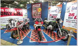  ??  ?? If you want to meet the stars of On Any Sunday then you HAVE to go to the 23rd Carole Nash Classic Motorcycle Mechanics Show over the weekend of October 15-16. As well as the stars of the film, Suzuki has a large dedicated area which includes all the...