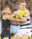  ??  ?? David Zaharakis and Joel Selwood