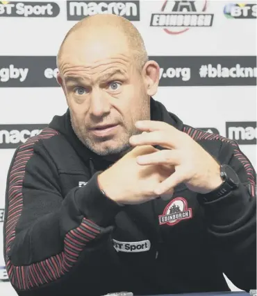  ??  ?? 0 Edinburgh coach Richard Cockerill has been incensed by inconsiste­ncies in refereeing decisions.