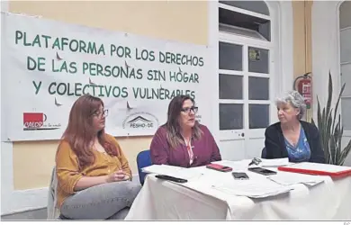  ?? D.C. ?? Representa­ntes de la plataforma por los derechos de las personas sin hogar.