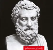  ??  ?? Sophocles won at least 24 theatre competitio­ns with his plays