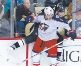  ??  ?? Ryan Johansen, above, said goodbye to the Blue Jackets, who traded the center to the Predators for defenseman Seth Jones. Gene J. Puskar, The Associated Press