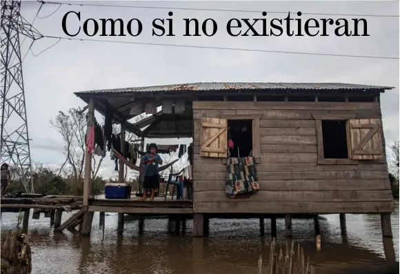  ?? FoTo AFP ?? Bilwi, en Puerto Cabezas, Nicaragua, después del paso del huracán Iota.