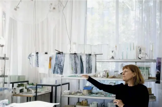  ??  ?? Above — Janet Laurence in her Sydney studio.