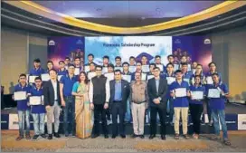  ??  ?? Panasonic has flagged off the second phase of the program with an aim to award 240 students by 2022