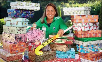  ??  ?? Elena Tice at the launch of Team Hope’s Christmas Shoebox Appeal