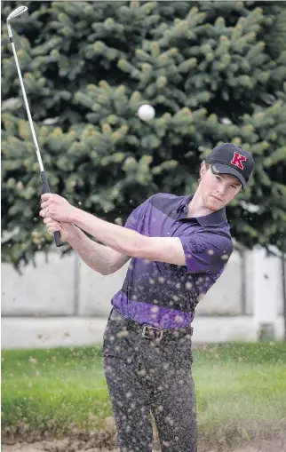  ?? ERROL McGIHON ?? Jake Bryson, 17, of Dunrobin, Ont., is a success story of the Kevin Haime Junior Golf Initiative program. The young prodigy has earned a scholarshi­p at Utah Valley University.