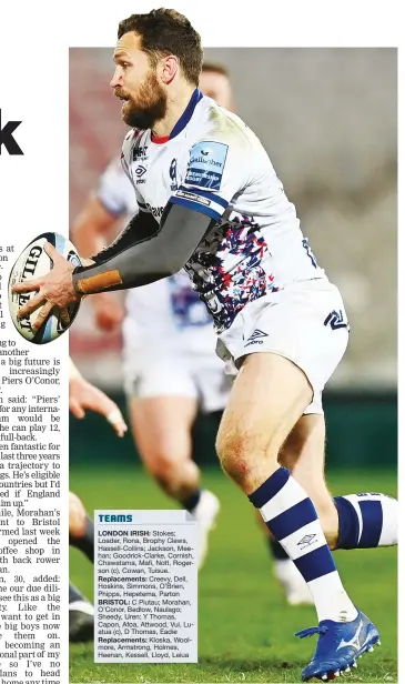  ?? PICTURES: Getty Images ?? Smell the coffee: Bristol wing Luke Morahan