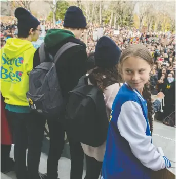  ?? SHAUGHN BUTTS FILES ?? Activist Greta Thunberg represents a young generation bent on environmen­tal change — but all generation­s must accept responsibi­lity for the planet’s health.