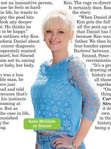  ??  ?? Katie McGlynn as Sinead