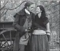  ?? ?? Sam Heughan and Caitriona Balfe in “Outlander”
