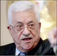  ??  ?? الرئيس الفلسطيني محمود عباس