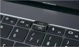  ??  ?? Versteckte Kamera: Die in die Tastatur versenkbar­e Webcam hat Huawei viel Aufmerksam­keit eingebrach­t, ist aber mehr als ein Marketing-Gag.