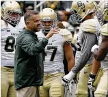  ?? WACO TRIBUNE HERALD FILE ?? Baylor coach Matt Rhule will be without four suspended defensive players when spring practice begins Thursday.