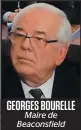  ??  ?? GEORGES BOURELLE Maire de Beaconsfie­ld