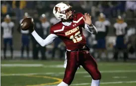  ?? O-N-E FILE PHOTO BY BRIAN HENDRIX ?? Hickory High football athlete Brady Stober (10) was named Championsh­ip MVP.